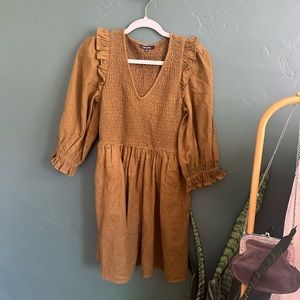 MADEWELL BURNT YELLOW DRESS